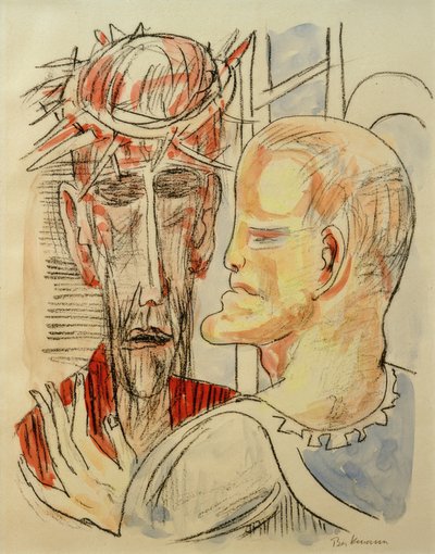 CHRYSTUS I PILAT (Christus und Pilatus) autorstwa Max Beckmann