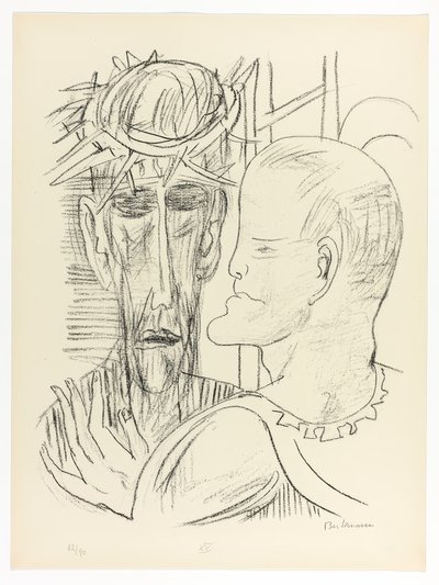 Chrystus i Piłat, tablica 15 z filmu Dzień i sen autorstwa Max Beckmann