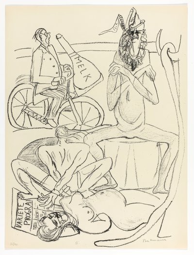 Cyrk, płyta 12 z Day and Dream autorstwa Max Beckmann