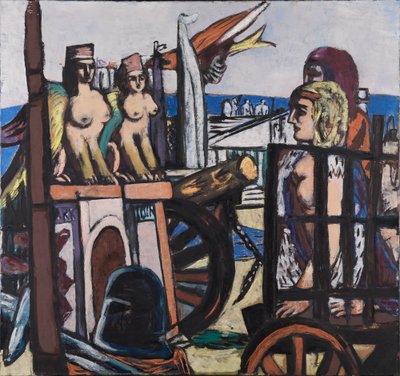 Wywóz sfinksów autorstwa Max Beckmann