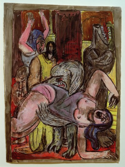 Psy rosną autorstwa Max Beckmann