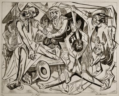 Noc autorstwa Max Beckmann