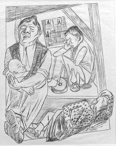 Noc autorstwa Max Beckmann