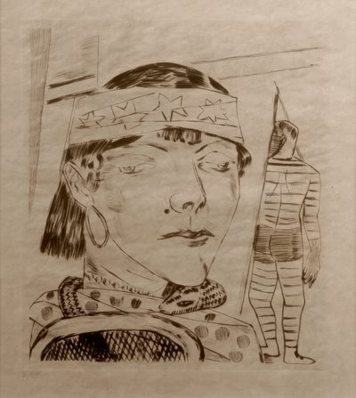 Wężowa pani autorstwa Max Beckmann