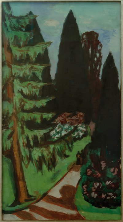 Eyckenstein-Zypressen autorstwa Max Beckmann