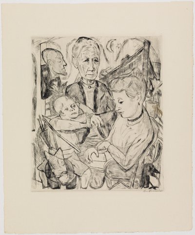 Scena rodzinna (rodzina Beckmannów) autorstwa Max Beckmann