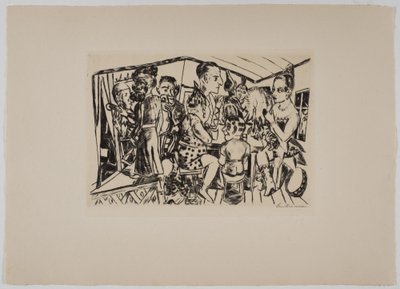 Za kulisami autorstwa Max Beckmann