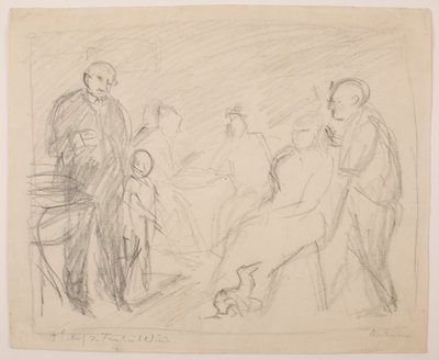 II [Drugi] Szkic do portretu rodziny Zech autorstwa Max Beckmann