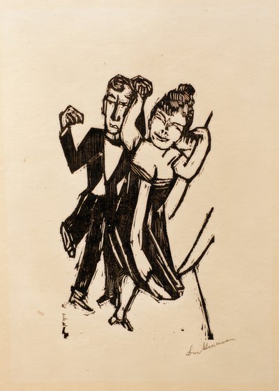 Mała tańcząca para autorstwa Max Beckmann