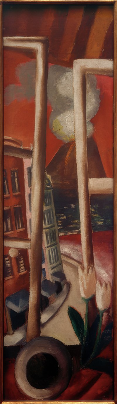 Krajobraz z Wezuwiuszem autorstwa Max Beckmann