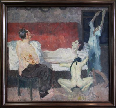 Wielka scena śmierci autorstwa Max Beckmann