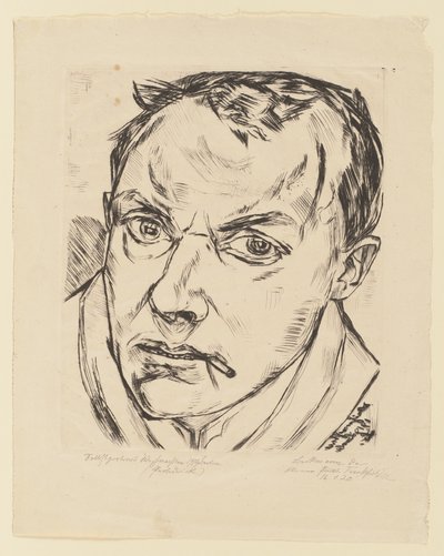 Duży autoportret autorstwa Max Beckmann