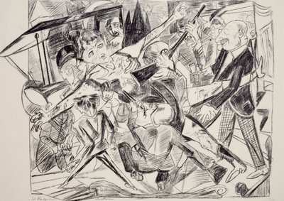 Męczeństwo, Max Beckmann (1884-1950), rycina. Niemcy, XX wiek. autorstwa Max Beckmann