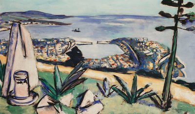Monte Carlo (Port Południowy); Monte Carlo (południowe miasto portowe) autorstwa Max Beckmann
