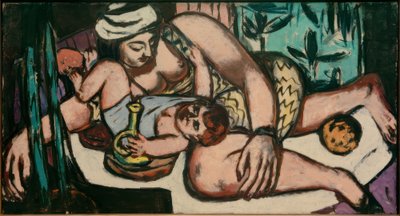 Matka z bawiącym się dzieckiem autorstwa Max Beckmann