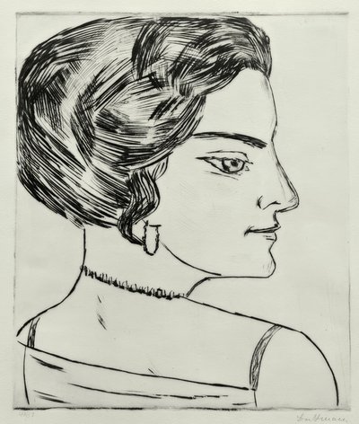 Naïla w profilu autorstwa Max Beckmann