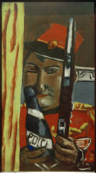 Peruwiański żołnierz chce się napić autorstwa Max Beckmann