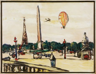 Place de la Concorde bei Tag autorstwa Max Beckmann
