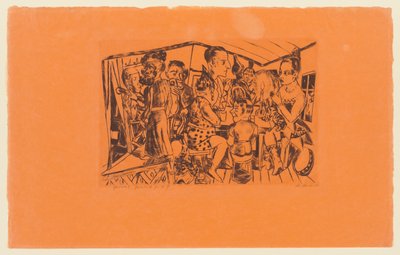 Tablica 2 z serii: Doroczny jarmark autorstwa Max Beckmann
