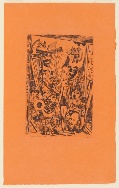 Tablica 5 z serii: Doroczny jarmark autorstwa Max Beckmann