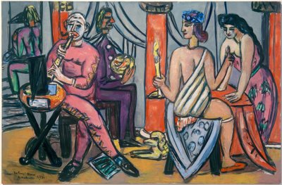 Pompeï-Clowns autorstwa Max Beckmann