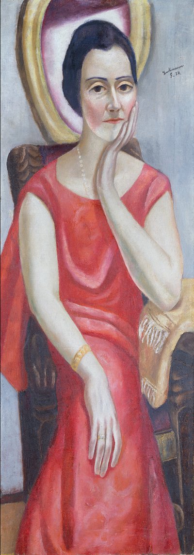 Portret Käthe von Porada autorstwa Max Beckmann
