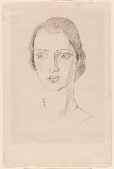 Portret Marie-Louise von Motesiczky autorstwa Max Beckmann