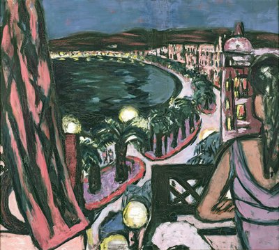 Promenade des Anglais, Nicea autorstwa Max Beckmann
