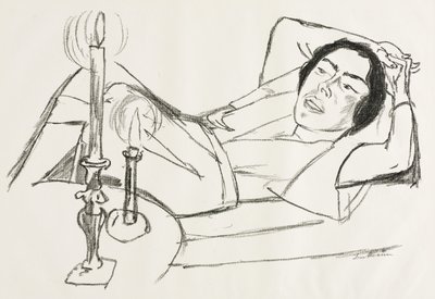 Leżąca kobieta (Portret Johanny Loeb) autorstwa Max Beckmann