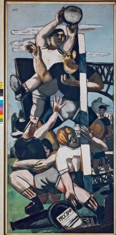 Gracz rugby autorstwa Max Beckmann