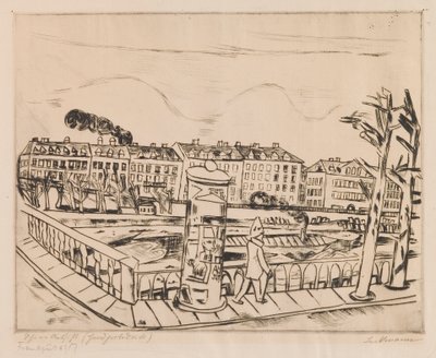 Piękny widok (zimowy krajobraz) autorstwa Max Beckmann