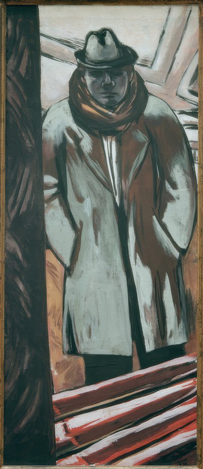 Autoportret w hotelu autorstwa Max Beckmann