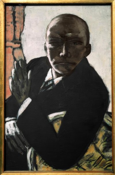 Autoportret w czerni autorstwa Max Beckmann