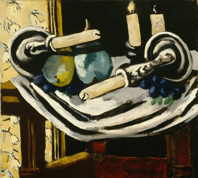 Martwa natura ze spadającymi świecami autorstwa Max Beckmann