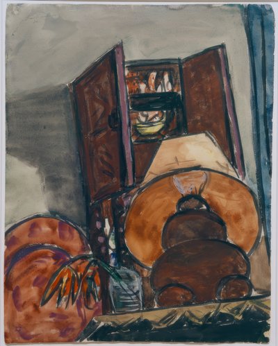 Martwa natura z lampą autorstwa Max Beckmann