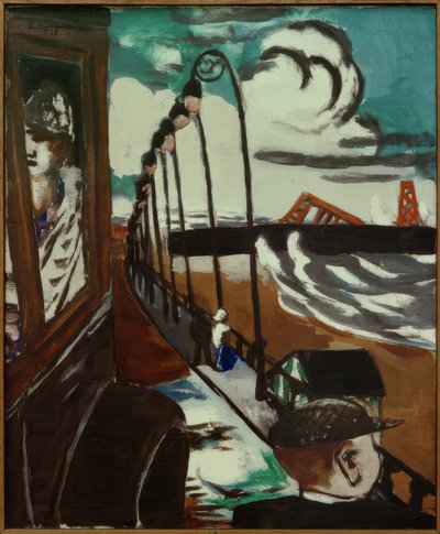 Promenada na plaży w Scheveningen autorstwa Max Beckmann