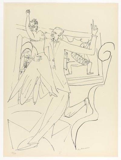Tango, płyta czwarta z Day and Dream autorstwa Max Beckmann