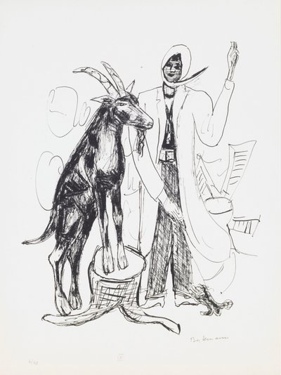 Buck, płyta 9 z portfolio „Dzień i sen” autorstwa Max Beckmann