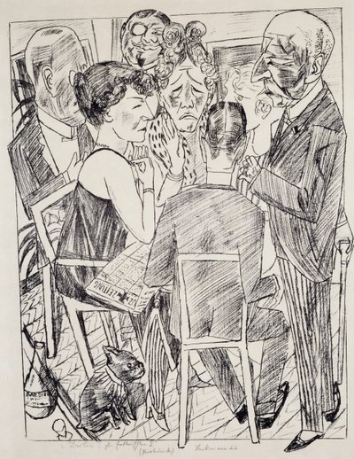 Rozczarowany I, Max Beckmann (1884-1950), litografia. Niemcy, XX wiek. autorstwa Max Beckmann