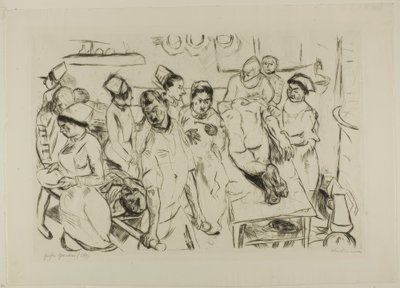 Wielka Operacja, płyta osiemnasta z Gesichter autorstwa Max Beckmann