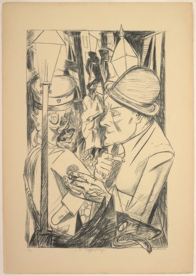 Droga do domu, płyta druga z Die Hölle autorstwa Max Beckmann
