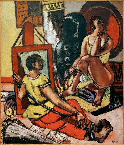 Kuszenie (Kuszenie św. Antoniego) autorstwa Max Beckmann