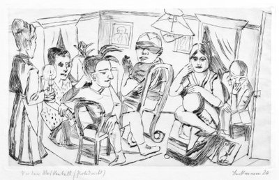 Przed balem maskowym autorstwa Max Beckmann
