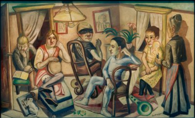 Przed balem maskowym autorstwa Max Beckmann