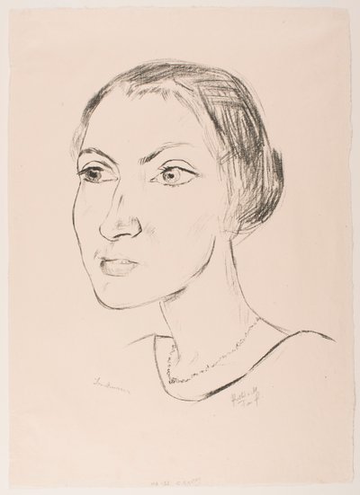Kobieta z naszyjnikiem (pani Parcus) autorstwa Max Beckmann