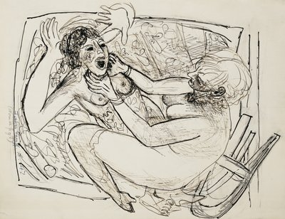 Kobiety walczące; kobiety walczą autorstwa Max Beckmann