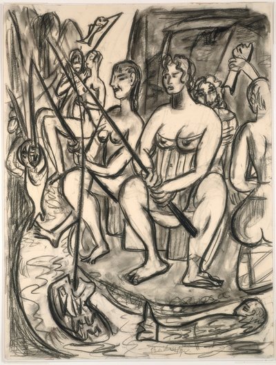 Kobiety wędkujące autorstwa Max Beckmann