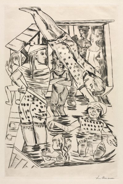 Kąpiel dla kobiet autorstwa Max Beckmann