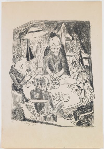 płyta 5: Głód autorstwa Max Beckmann