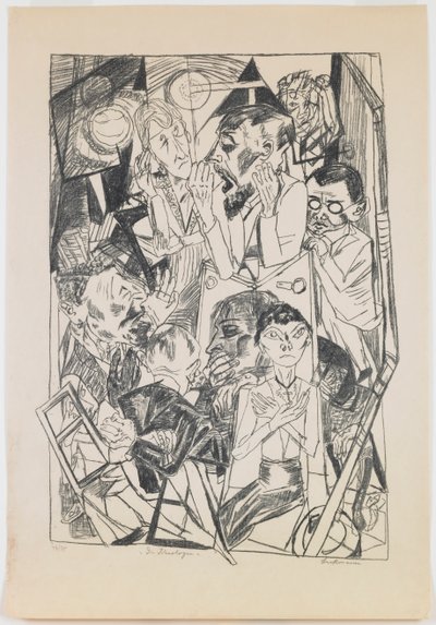 płyta 6: Ideolodzy autorstwa Max Beckmann